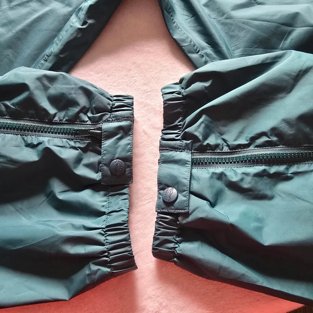 LL Bean Stowaway Rainwear Gore-Tex Pants Mens XL Green Nylon Waterproof RainGear